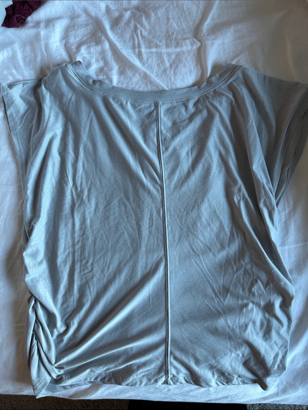 Old Navy Light Blue Cap Sleeve Tee with Center Back Seam